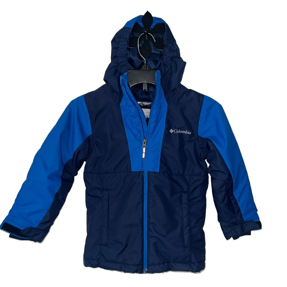 Columbia Omni Tech Youth Winter Puffer Blue Navy Jacket Size XXS 4-5